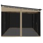Pavillon mit taupefarbenen Stahlgitterwänden 6x3 m von , Zelte und Pavillons - Ref: Foro24-4003916, Preis: 484,19 €, Rabatt: %
