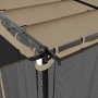 Pavillon mit taupefarbenen Stahlgitterwänden 6x3 m von , Zelte und Pavillons - Ref: Foro24-4003916, Preis: 484,19 €, Rabatt: %