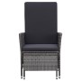2-teiliges Gartenmöbel-Set und graue synthetische Rattankissen von vidaXL, Gartensets - Ref: Foro24-310233, Preis: 133,29 €, ...