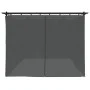 Cenador con cortinas acero gris antracita 6x3 m de , Carpas y cenadores - Ref: Foro24-4003921, Precio: 483,77 €, Descuento: %