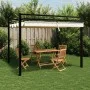 Gartenzelt mit ausziehbarem Dach aus cremefarbenem Aluminium 3x3 m. von , Zelte und Pavillons - Ref: Foro24-4003968, Preis: 4...