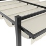 Gartenzelt mit ausziehbarem Dach aus cremefarbenem Aluminium 3x3 m. von , Zelte und Pavillons - Ref: Foro24-4003968, Preis: 4...