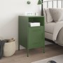 Nachttisch aus olivgrünem Stahlblech 36x39x68 cm von , Nachttische - Ref: Foro24-843074, Preis: 74,57 €, Rabatt: %