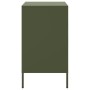 Nachttisch aus olivgrünem Stahlblech 36x39x68 cm von , Nachttische - Ref: Foro24-843074, Preis: 74,57 €, Rabatt: %
