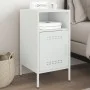 Nachttisch aus kaltgewalztem Stahl in Weiß 36x39x68 cm von , Nachttische - Ref: Foro24-843076, Preis: 63,91 €, Rabatt: %