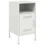 Nachttisch aus kaltgewalztem Stahl in Weiß 36x39x68 cm von , Nachttische - Ref: Foro24-843076, Preis: 63,91 €, Rabatt: %