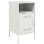 Nachttisch aus kaltgewalztem Stahl in Weiß 36x39x68 cm von , Nachttische - Ref: Foro24-843076, Preis: 64,66 €, Rabatt: %