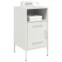 Nachttisch aus kaltgewalztem Stahl in Weiß 36x39x68 cm von , Nachttische - Ref: Foro24-843076, Preis: 63,91 €, Rabatt: %
