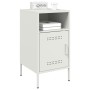 Nachttisch aus kaltgewalztem Stahl in Weiß 36x39x68 cm von , Nachttische - Ref: Foro24-843076, Preis: 64,66 €, Rabatt: %