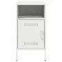 Nachttisch aus kaltgewalztem Stahl in Weiß 36x39x68 cm von , Nachttische - Ref: Foro24-843076, Preis: 63,91 €, Rabatt: %