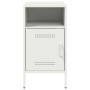 Nachttisch aus kaltgewalztem Stahl in Weiß 36x39x68 cm von , Nachttische - Ref: Foro24-843076, Preis: 64,66 €, Rabatt: %