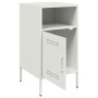 Nachttisch aus kaltgewalztem Stahl in Weiß 36x39x68 cm von , Nachttische - Ref: Foro24-843076, Preis: 64,66 €, Rabatt: %