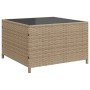 L-shaped garden sofa with table and beige PE rattan cushions by , Garden sets - Ref: Foro24-369031, Price: 288,27 €, Discount: %