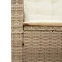 L-shaped garden sofa with table and beige PE rattan cushions by , Garden sets - Ref: Foro24-369031, Price: 382,44 €, Discount: %