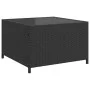 L-shaped garden sofa with table and black PE rattan cushions by , Garden sets - Ref: Foro24-369027, Price: 329,17 €, Discount: %