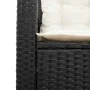 L-shaped garden sofa with table and black PE rattan cushions by , Garden sets - Ref: Foro24-369027, Price: 329,17 €, Discount: %