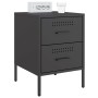 Nachttische, 2 Stück, Schwarzstahl, 36x39x50,5 cm. von , Nachttische - Ref: Foro24-842923, Preis: 121,39 €, Rabatt: %