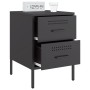 Nachttische, 2 Stück, Schwarzstahl, 36x39x50,5 cm. von , Nachttische - Ref: Foro24-842923, Preis: 121,39 €, Rabatt: %