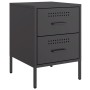 Nachttische, 2 Stück, Schwarzstahl, 36x39x50,5 cm. von , Nachttische - Ref: Foro24-842923, Preis: 121,39 €, Rabatt: %