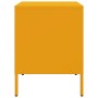 Mesita de noche de acero amarillo mostaza 36x39x50,5 cm de , Mesitas de noche - Ref: Foro24-842928, Precio: 71,16 €