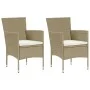 Garden chairs 2 units beige synthetic rattan by vidaXL, Garden chairs - Ref: Foro24-310553, Price: 141,16 €, Discount: %