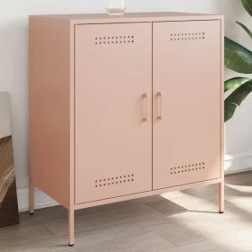 Steel sideboard in pink, 68x39x79 cm by , Sideboards - Ref: Foro24-842977, Price: 107,27 €, Discount: %