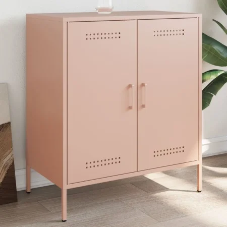 Steel sideboard in pink, 68x39x79 cm by , Sideboards - Ref: Foro24-842977, Price: 107,27 €, Discount: %