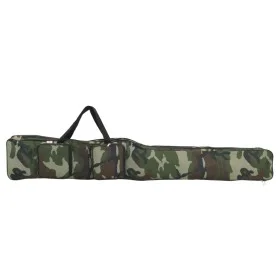 Fishing rod bag in green camouflage Oxford fabric, 150 cm. by , Bags and cases for fishing rods - Ref: Foro24-4009994, Price:...