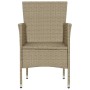 Gartenstühle 2 Einheiten beiges synthetisches Rattan von vidaXL, Gartenstühle - Ref: Foro24-310553, Preis: 143,39 €, Rabatt: %