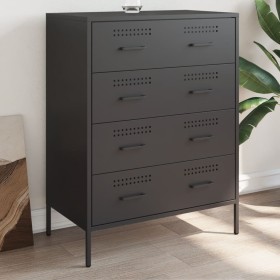 Black steel sideboard 68x39x89 cm by , Sideboards - Ref: Foro24-842982, Price: 147,56 €, Discount: %