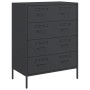 Aparador de acero negro 68x39x89 cm de , Aparadores - Ref: Foro24-842982, Precio: 147,49 €, Descuento: %