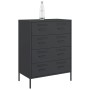 Aparador de acero negro 68x39x89 cm de , Aparadores - Ref: Foro24-842982, Precio: 147,49 €, Descuento: %