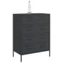 Black steel sideboard 68x39x89 cm by , Sideboards - Ref: Foro24-842982, Price: 145,82 €, Discount: %