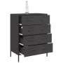 Black steel sideboard 68x39x89 cm by , Sideboards - Ref: Foro24-842982, Price: 145,82 €, Discount: %