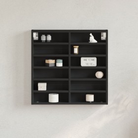 Schwarze Ingenieurholz-Vitrine 60x8,5x58 cm von , Regale und Regale - Ref: Foro24-847962, Preis: 40,99 €, Rabatt: %