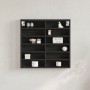 Vitrina de madera de ingeniería negra 60x8,5x58 cm de , Estantes y estanterías - Ref: Foro24-847962, Precio: 42,59 €
