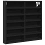 Black engineered wood display case 60x8.5x58 cm by , Shelves and shelves - Ref: Foro24-847962, Price: 40,26 €, Discount: %
