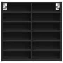 Black engineered wood display case 60x8.5x58 cm by , Shelves and shelves - Ref: Foro24-847962, Price: 40,26 €, Discount: %
