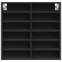 Vitrina de madera de ingeniería negra 60x8,5x58 cm de , Estantes y estanterías - Ref: Foro24-847962, Precio: 40,99 €, Descuen...