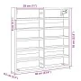 Black engineered wood display case 60x8.5x58 cm by , Shelves and shelves - Ref: Foro24-847962, Price: 40,26 €, Discount: %