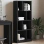 Engineered wood black shelf 57x28.5x141 cm by , Bookcases and shelves - Ref: Foro24-847997, Price: 71,69 €, Discount: %
