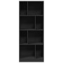 Engineered wood black shelf 57x28.5x141 cm by , Bookcases and shelves - Ref: Foro24-847997, Price: 72,65 €, Discount: %