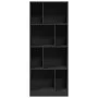 Engineered wood black shelf 57x28.5x141 cm by , Bookcases and shelves - Ref: Foro24-847997, Price: 71,69 €, Discount: %