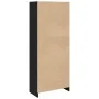 Engineered wood black shelf 57x28.5x141 cm by , Bookcases and shelves - Ref: Foro24-847997, Price: 71,69 €, Discount: %