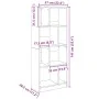 Engineered wood black shelf 57x28.5x141 cm by , Bookcases and shelves - Ref: Foro24-847997, Price: 71,69 €, Discount: %