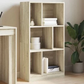 Engineered wood bookshelf in Sonoma oak, 57x28.5x107.5 cm by , Bookcases and shelves - Ref: Foro24-848005, Price: 63,28 €, Di...