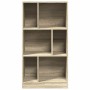 Engineered wood bookshelf in Sonoma oak, 57x28.5x107.5 cm by , Bookcases and shelves - Ref: Foro24-848005, Price: 64,28 €, Di...