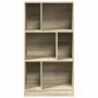 Engineered wood bookshelf in Sonoma oak, 57x28.5x107.5 cm by , Bookcases and shelves - Ref: Foro24-848005, Price: 63,28 €, Di...