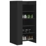 Engineered wood shoe cabinet in black, 52x37.5x100 cm by , Shoe racks and shoe organizers - Ref: Foro24-848445, Price: 72,89 ...