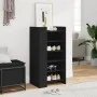 Engineered wood shoe cabinet in black, 52x37.5x100 cm by , Shoe racks and shoe organizers - Ref: Foro24-848445, Price: 72,89 ...